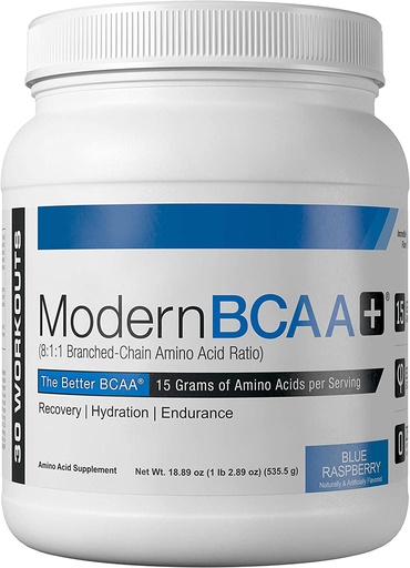 [764595564513] Modern BCAA Branched Chain Amino Acid - 30 Serv.-Blue Raspberry