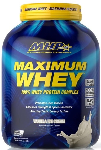 [666222008721] Mhp Maximum Whey Protein-62Serv.-2270G-Vanilla Ice Cream