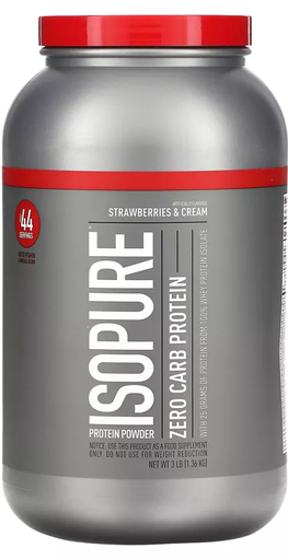 [0707] Isopure Whey Isolate-1.36 Kgs- Strawberry