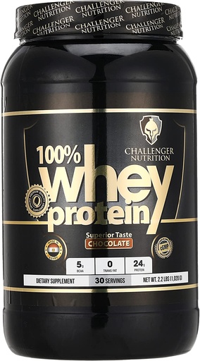 [6224009363742] Challenger Nutrition Whey Protein-900G-30Serv-Chocolate