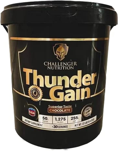 [6223007822466] Challenger Nutrition Thunder Gain-10kg -30 Serv. - Chocolate