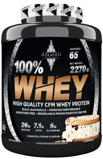 [5999569360654] Azgard Nutrition 100% Whey High Quality CFM Whey Protein-65Serv.-2270G.-Cookies&Cream