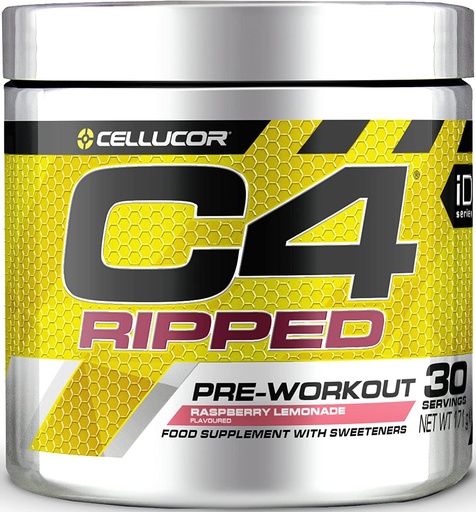 [842595114980] Cellucor C4 Ripped Pre-Workout-30 Serv-Rasberry Lemonade