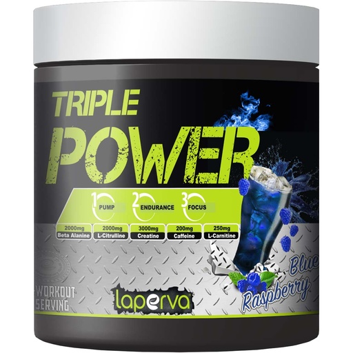 [5412860346399] Laperva-Triple Power Pre-Workout-300G-30Serv.-Blue Raspberry