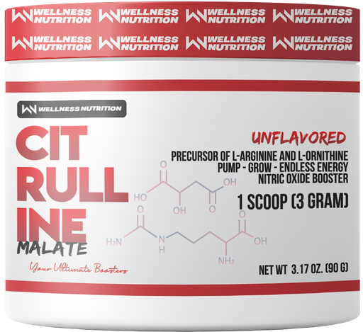[6225000531147] Wellness Nutrition Citrulline Malate-90G-30 Serv.-Unflavored