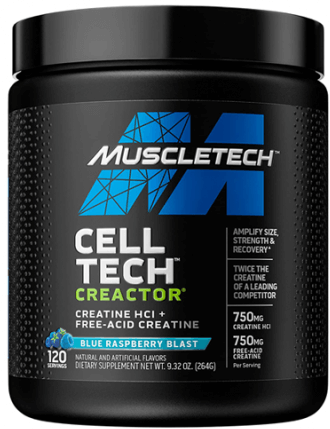[631656709483] Muscletech Cell Tech Creactor -274G- Blue Razz
