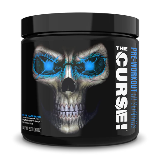 [609728302412] JNX Sports The Curse Pre-Workout-250G-50Serv.-Blue Raspberry