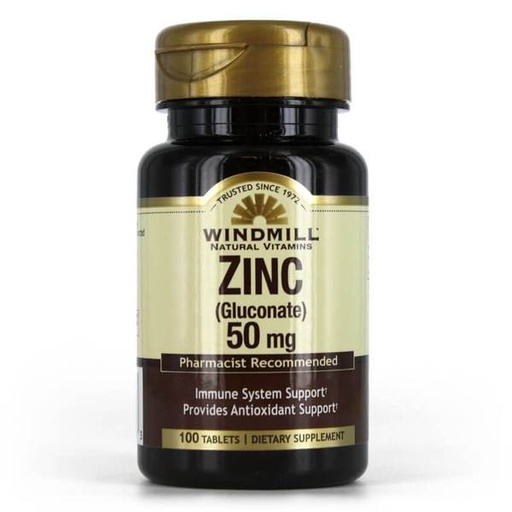 [035046004163] Windmill - Zinc Gluconate 50 mg-100Tab