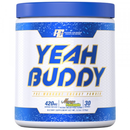 [850015625190] Ronnie Coleman Signature Series Yeah Buddy Pre-Workout- 30 Serv.- 270 G - Mango Pineapple