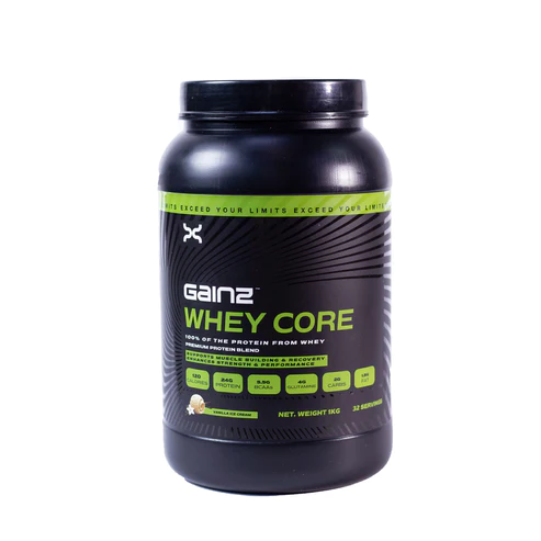 Gainz Whey Core Whey Core - 1 KG.  - 32 servings‏ Strawberry
