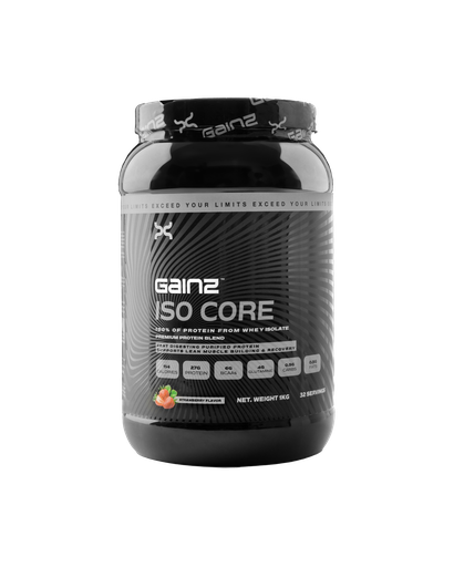 [8989] Gainz ISO Core - 1 Kilo - 32 servings‏ -Strawberry
