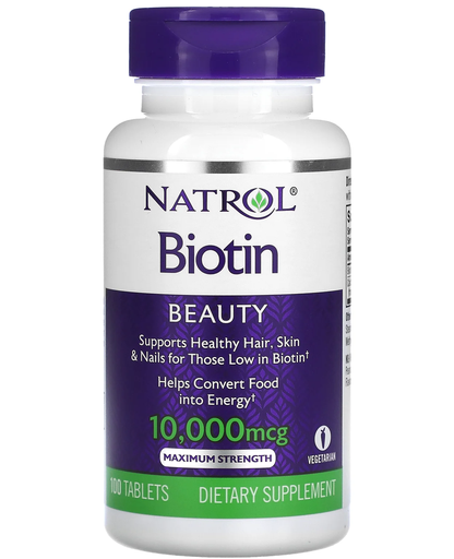 [047469053963] Natrol Biotin -10.000mcg -100 Tablets