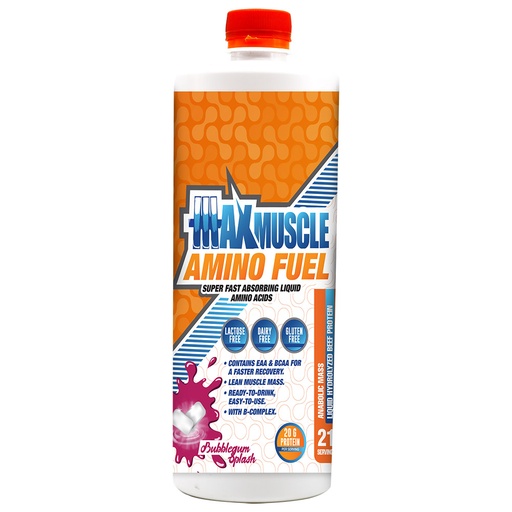 [6222023701939] Max Muscle Amino Fuel-21 Ser- 945 Mi- Bubble Gum Splash