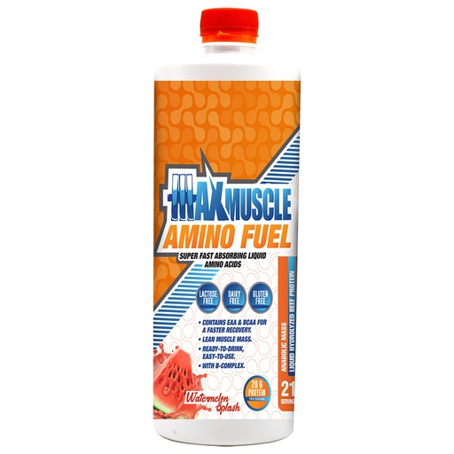 [6222023701922] Max Muscle Amino Fuel-21 Ser- 945 Mi- Watermelon Splash