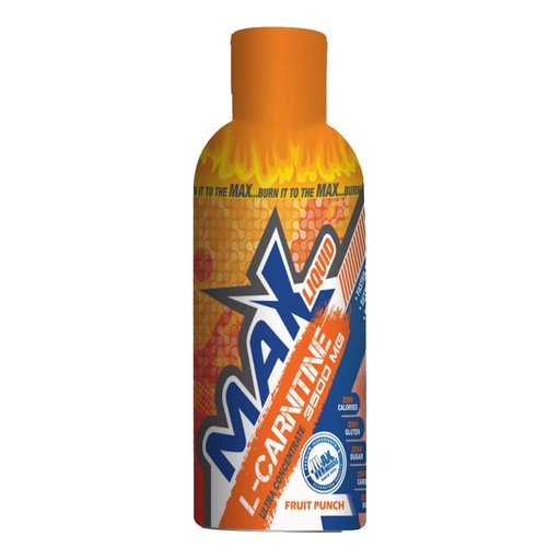 [6222023701519] Max Muscle Max Liquid L-Carnitine -3500 MG- 32Serv - Fruit Punch