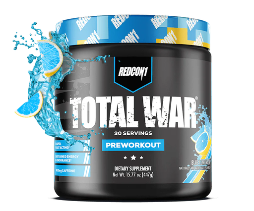 [850004759189] Redcon1 Total War Preworkout-30Serv-441G-Blue Lemonade