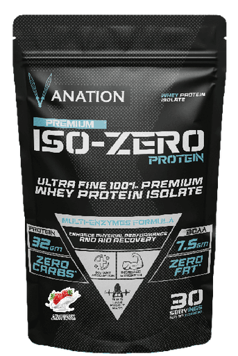 Vanation ISO -Zero 30 Serv. -1080 Mg -Premium-Highest Grad whey Protein Isolate(Strawberry Cream)