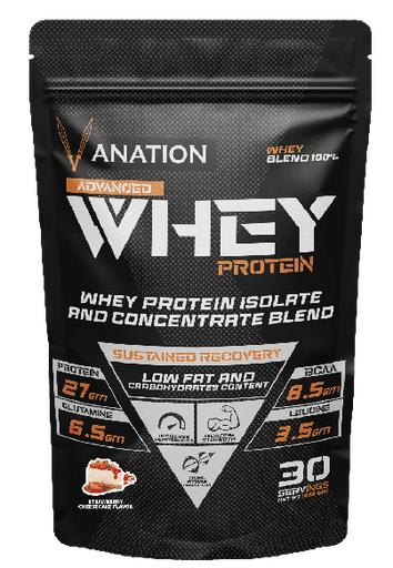 [6224002352125] Vanation Whey Protein 100% - 30 Serv. -1050 Mg -(Strawberry Cheese Cake)