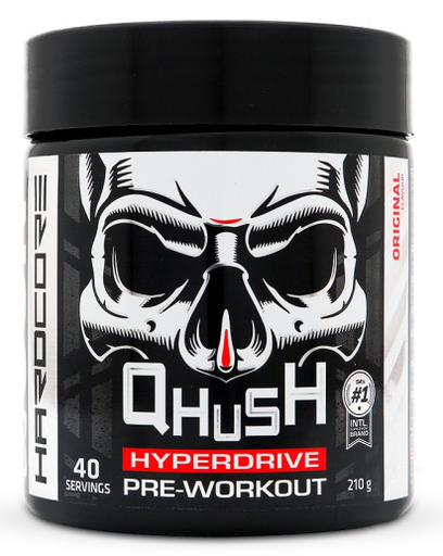 [6009544938231] USN Qhush Hyperdrive-Black- Pre-Workout-210 G- 40 Serv.- Original