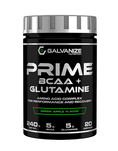 [5999105900443] Galvanize Nutrition Prime- Bcaa+Glutamine-240G-20 serv.-Green Apple
