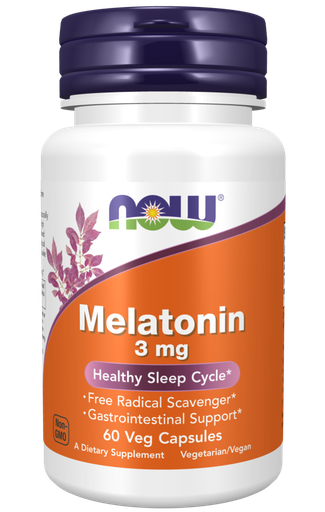 [733739032553] Now Melatonin 60 Capsules 3Mg