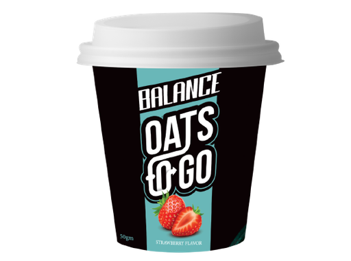 [6772504858206] Balance Oats To Go Strawberry 50 gm