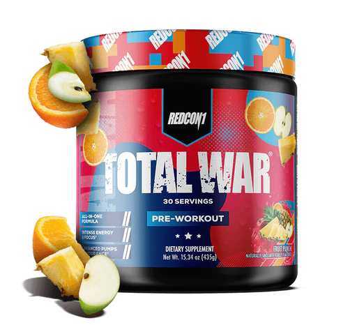 [810044574326] Redcon1 Total War Pre-Workout  - 30Serv. - 435g -Fruit Punch