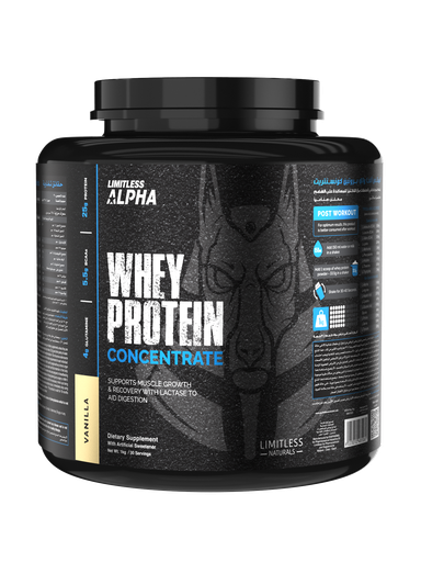 [6223012481061] Limitless Alpha Whey Protein Concentrate-1Kg-30Serv.-Vanilla