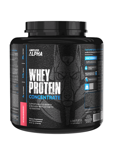 [6223012481085] Limitless Alpha Whey Protein Concentrate-1Kg-30Serv.-Strawberry