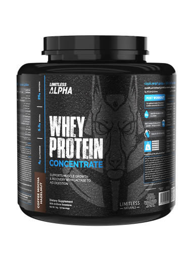 [6223012481092] Limitless Alpha Whey Protein Concentrate-1Kg-30Serv.-Coffee Mocha Hazelnuts