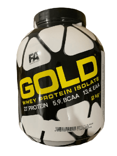 [5902448245201] FA Gold Whey Protine Isolate -27 Protein- 5.9-Bcaa-13.4 Eaa -2 KG- BuntyFlavour