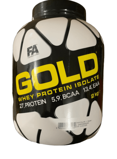 [5902448245089] FA Gold Whey Protine Isolate -27 Protein- 5.9-Bcaa-13.4 Eaa -2 KG- Chocolate Flavour