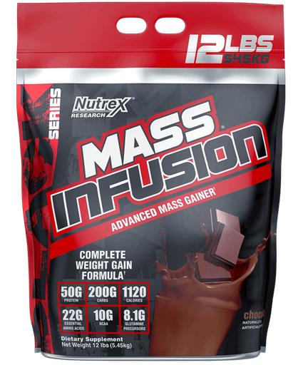 [857268005984] Nutrex Research Mass Infusion Advanced Mass Gainer-19Serv.-5.45kg-Chocolate