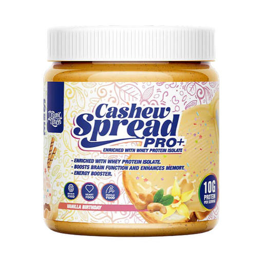[6222023701755] Organic Nation Cashw Spread Pro+Enriched With Whey Protein Isolate -275G- Vanilla Birthday Cake