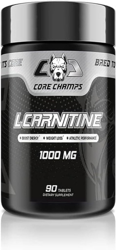 [850033068948] Core Champs L-Carnitine - 1000MG- 90 Tablets