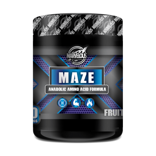 [634240172960] Marvelous Nutrition Maze Anabolic amino Acid Formula-400G-25Serv.-Fruit Punch