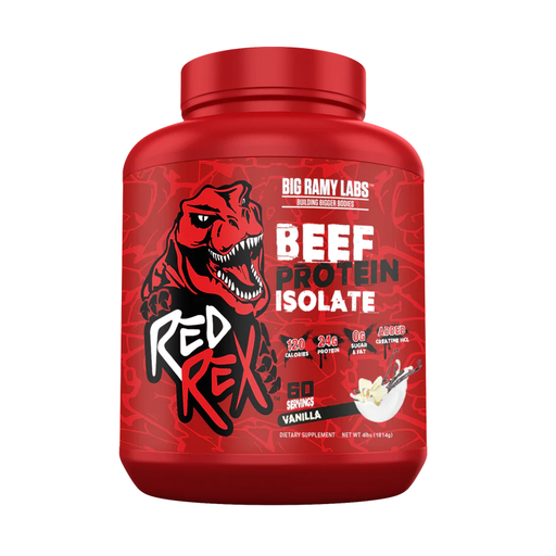 [6223007823111] Big Ramy Labs Red Rex Beef Protein Isolate-1.8KG-60 Serv.-Vanilla