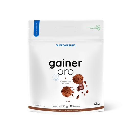 [5999564317967] Nutriversum Pure Gainer Pro-66Serv.-5000G-Chocolate