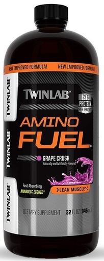 [027434041973] Twinlab Amino Fuel Liquid – 473 ML-Grape Crush
