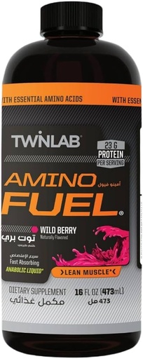 [027434041997] Twinlab Amino Fuel Liquid – 473 ML-Wild Berry