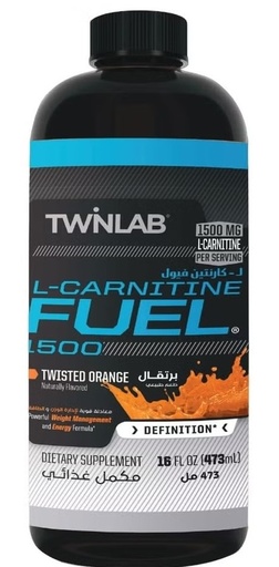 [027434042055] Twinlab L Carnitine Fuel 1500-473 Ml-Twisted Orange
