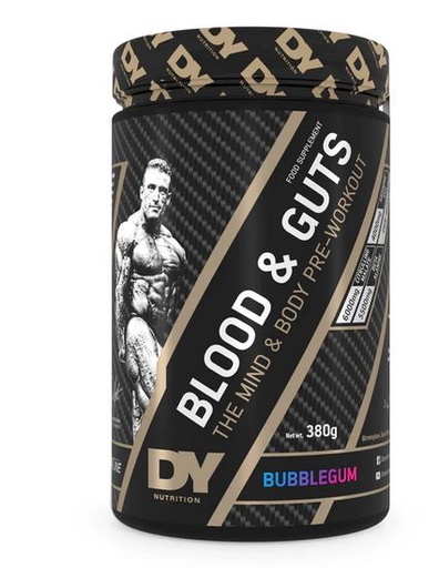 [5060763890466] Dy Nutrition Blood&Guts The Mind&Body Pre-Workout-380G.-20Serv.-Bubble Gum