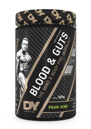 [5060763890459] Dy Nutrition Blood&Guts The Mind&Body Pre-Workout-380G.-20Serv.-Pear- Kiwi