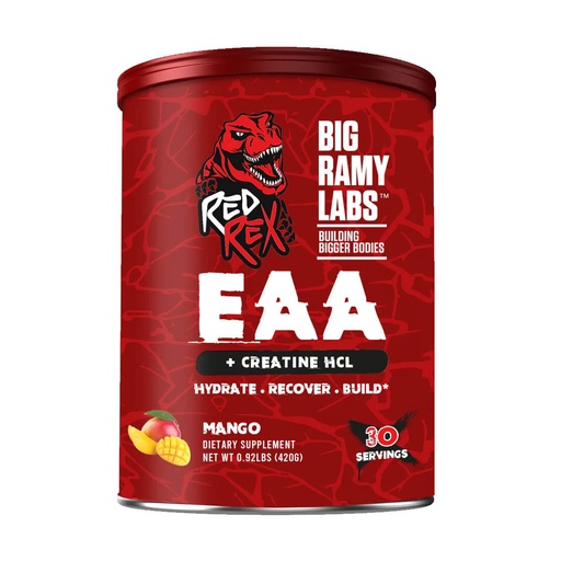 [6223007823326] Big Ramy Labs Red Rex EAA+Creatine HCL-429g-30Serv.-Mango