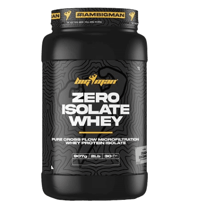[84336609600358] Big Man Zero Isolate Whey-910G-30Serv.-Chocolate