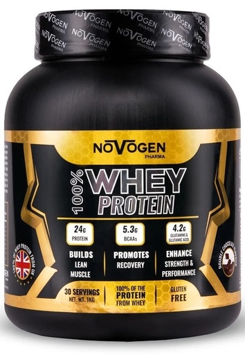 [6224009328154] Novogen Pharma Whey Protein-30Serv.-1kg-Vanilla