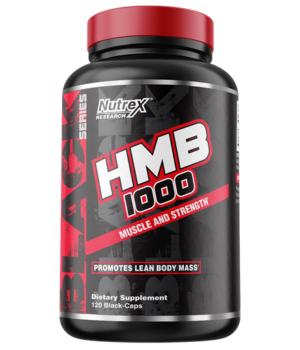 [850005755371] Nutrex Research HMB 1000 Muscle And Strenght-60Serv.-120Black Caps.