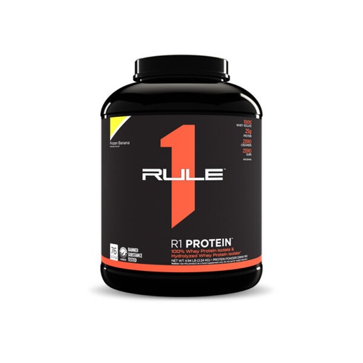 [196671006783] Rule One 100% Whey Protein Isolate&Hydrolyzed Whey Protei Isolate-2.24KG -76Ser - Frozen Banana