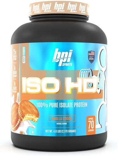 [810516031197] Bpi Iso HD Pure Isolate Protein-70 Serv. -Vanilla Cookie