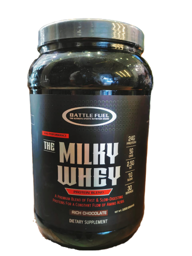 [38789346988972] Battle Fuel Milky Whey Protin Blend-1KG-30 Serv.-Rich Chocolate